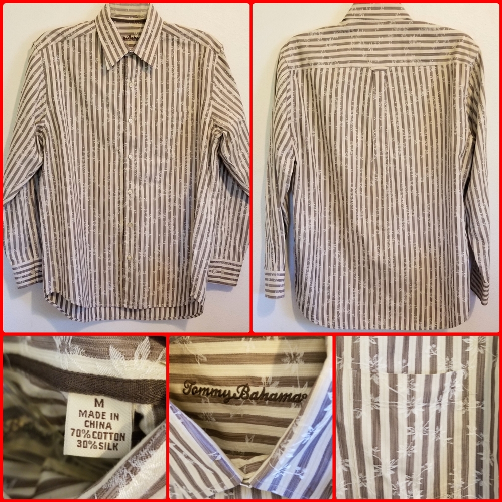 NEW WITHOUT TAGS TOMMY BAHAMA SHIRT SIZE MEDIUM